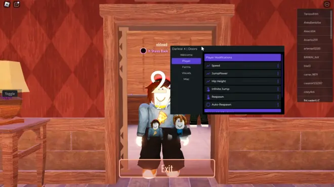 Dooors - Роблокс чит бесплатно (LUA)
