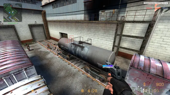 Ragebot, Legitbot, AntiAim, Visuals - чит Epoximotion для Counter-Strike: Source