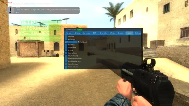Visuals Reborn - Аимбот, ЕСП, Чамсы для Garry's Mod