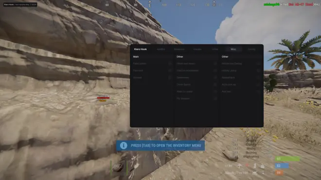 Kiero - FakeAdmin, fast loot, wallhack чит на Rust Pirate