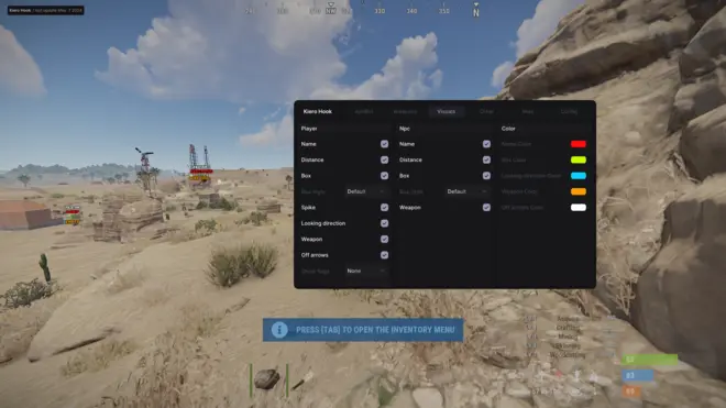 Kiero - FakeAdmin, fast loot, wallhack чит на Rust Pirate