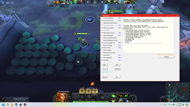 Minify - Патчер моделек и текстур для Дота 2