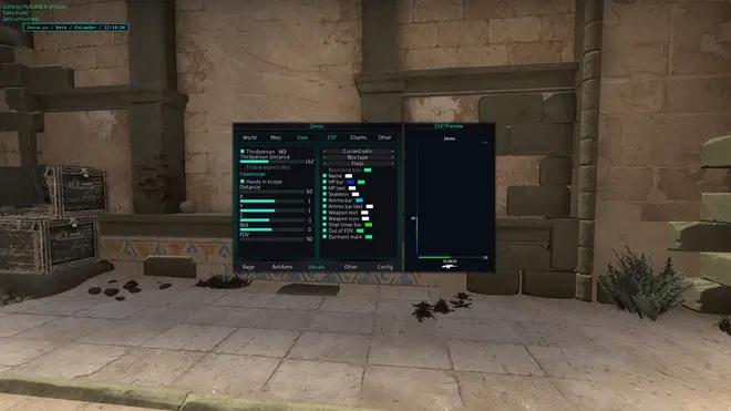 Zenox - Chams, Ragebot, Wallhack, ESP для CSGO
